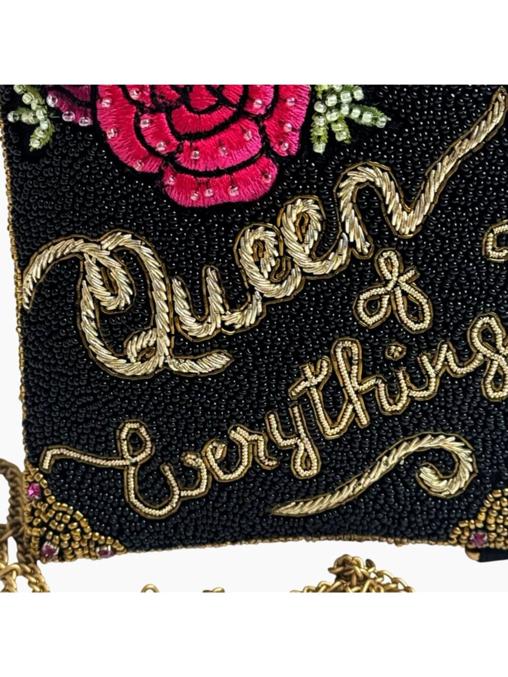 Mary Frances NEW Beaded Queen of Everything Crossbody Bag 8" x 5" Convertible - Picture 3 of 9